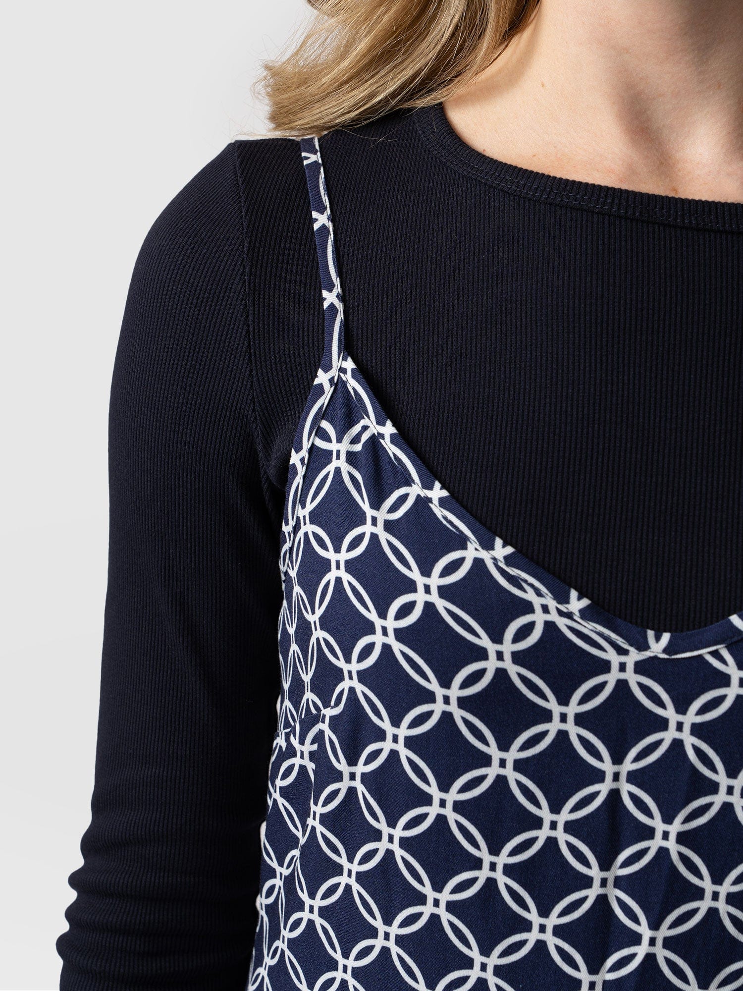 Sasha 2-In-1 Dress Blue Mosaic Geo - Women's Dresses | Saint + Sofia® USA